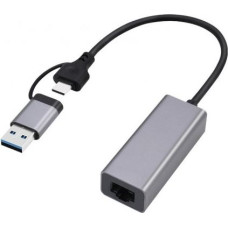 Gembird Adapter USB Gembird Adapter USB-C + USB 3.1 (M) do RJ-45 (F) Gembird