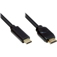 Alcasa AV adapter GC-M0103 cable adapter 5m USB Type-C HDMI Type-A (Standard) Black