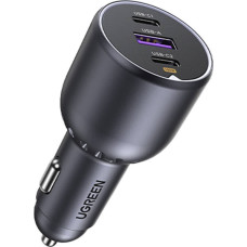 Ugreen Car charger EC705 2x USB-C + USB, 130W (black)