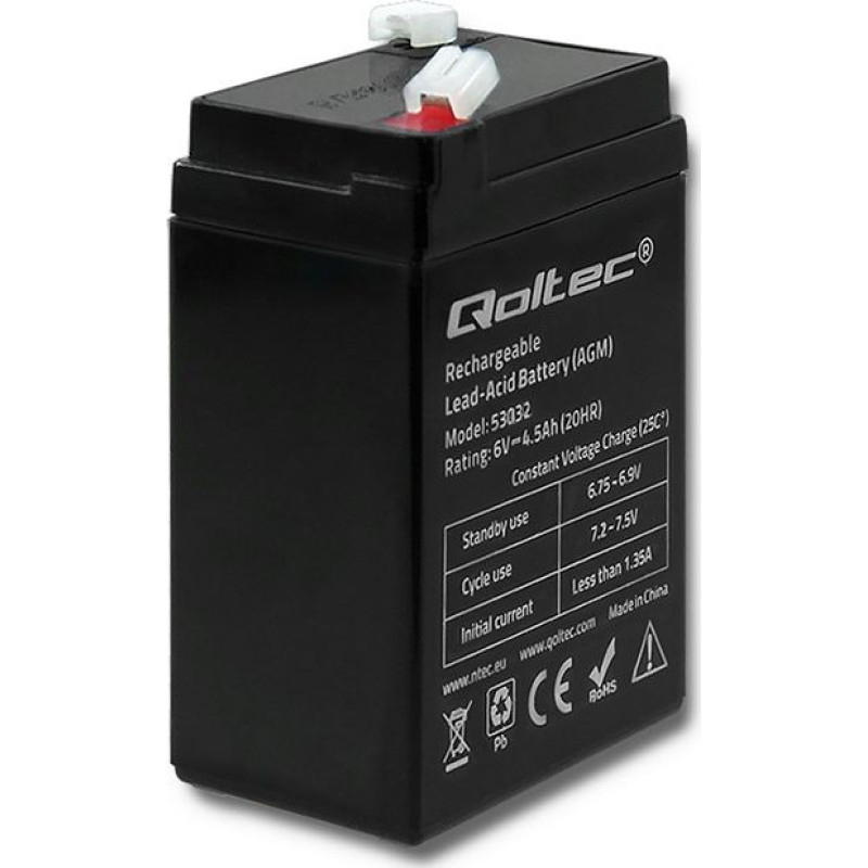 Qoltec Rechargeable battery 6V/4.5Ah (53032)