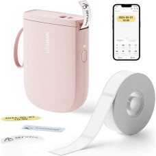 Niimbot Tiskárna štítků D11-H Smart label printer, růžová + role štítků 160 ks