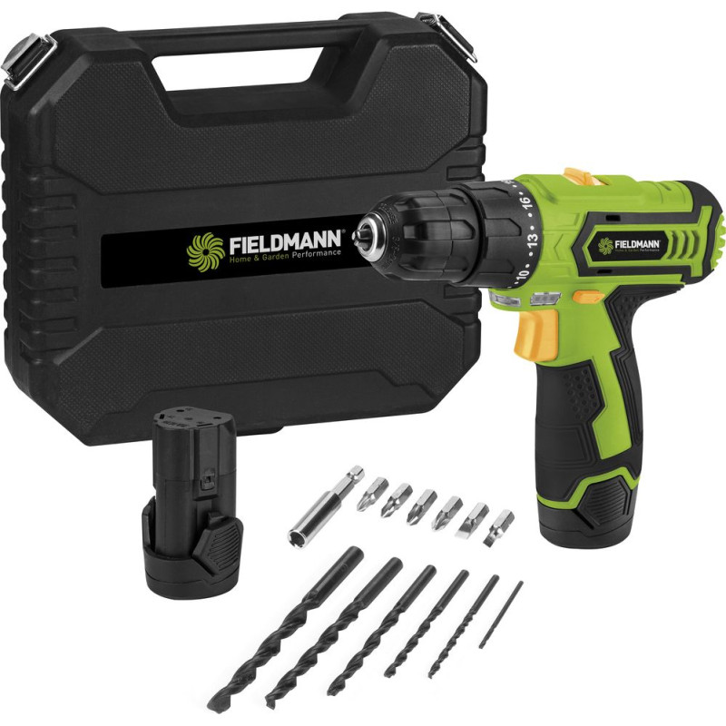 Fieldmann FDV 10252-A 12-volt drill/driver 2 x 1.3 Ah battery pack