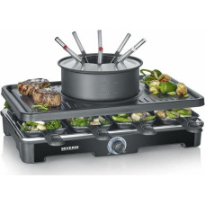 Severin RG 2347 electric raclette grill 8 person 1400 Watt Black