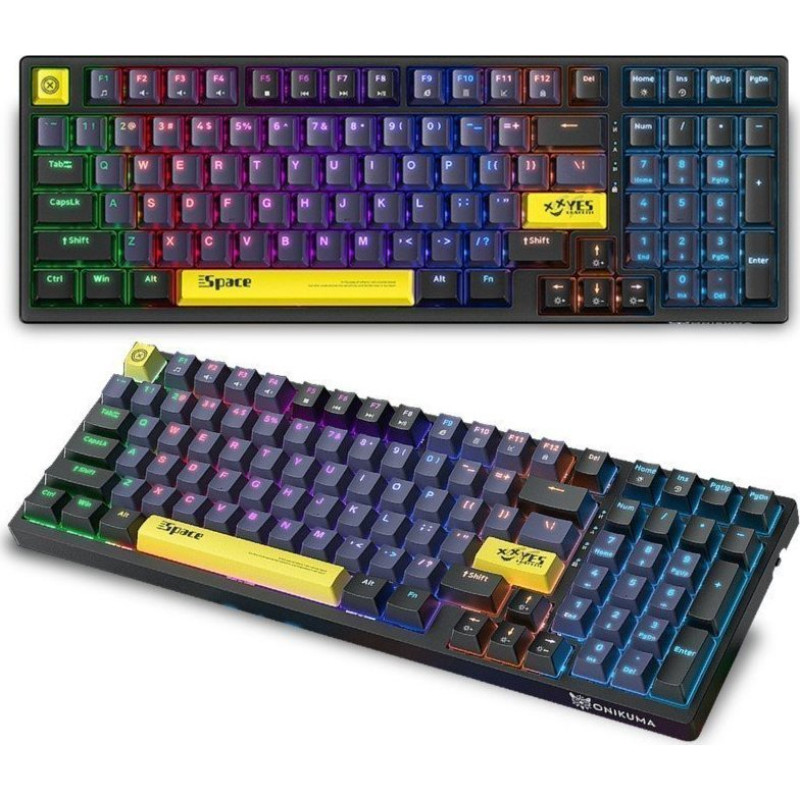 Onikuma G38 Mechanical Gaming RGB Keyboard : Color - Black