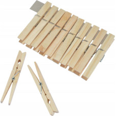 Homea Natural wood clothespins, 12 pcs.