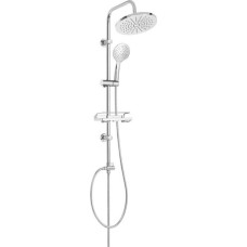 Invena Corso shower set with rain shower head chrome (AU-23-001-C)