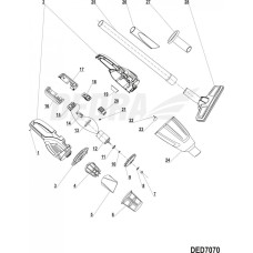 Dedra Industrial vacuum cleaner Filter bracket