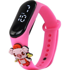 Leantoys Pink Piggy Touch Screen Watch Adjustable Band