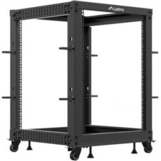 Lanberg OPEN RACK 19" 15U 600X600-1100 ADJUSTABLE BLACK