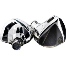 Moondrop Kato headphones - glossy silver IEM headphones
