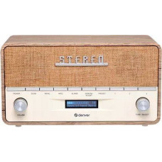 Denver DAB-36LW radio with light wood cabinet