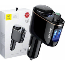 Baseus FM Transmitter MP3 bluetooth car transmitter S-06 (black)