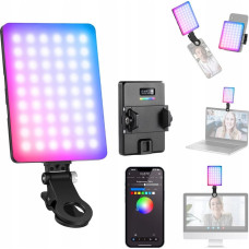 Neewer RGB 5W Selfie Vlog LED Light + Phone CLIPS 1/4'' ISO Bluetooth / VL67C