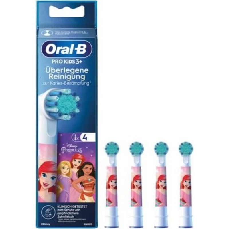 Oral-B Cars/Princess Mix 4 toothbrush tips.