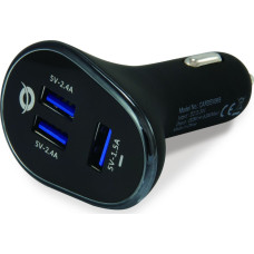 Conceptronic CARDEN06B 3x USB-A 6.3 A Charger (CARDEN06B)