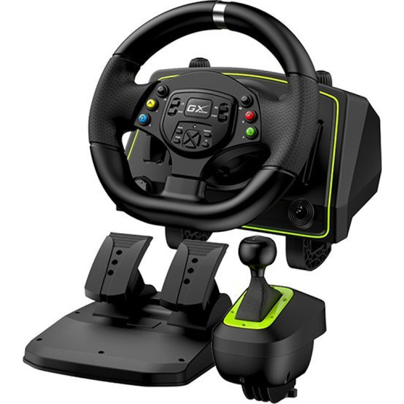 Genius GX Gaming SpeedMaster X2 steering wheel + pedals + stick (31620002400)