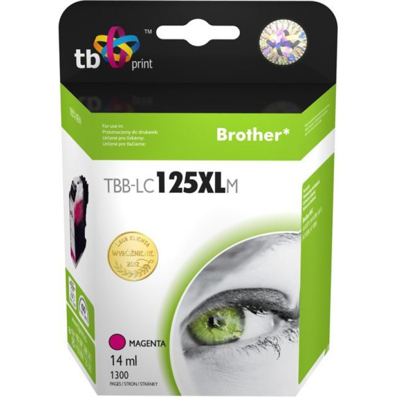 Tb Print TBB-LC125XLM (Brother LC125XL) Magenta Ink