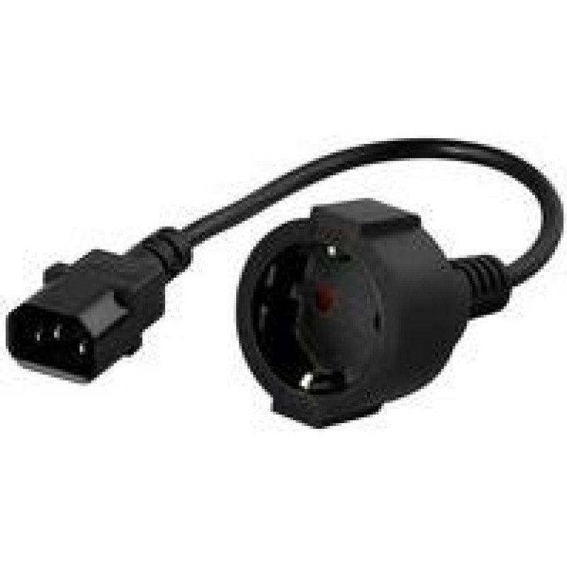 Powerwalker IEC C14 to Schuko Adapter (91015003)