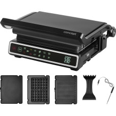 Concept Electric Grill Ellectric grill with thermosounder and waffle plate GE3550