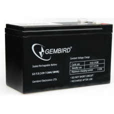 Gembird 12V/7Ah battery (BAT-12V7.5AH)