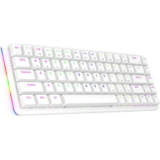 Rampage REBEL Red switch Low Profile Keyboard (REBEL-WHITE)