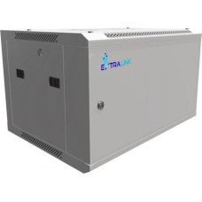 Extralink Wall cabinet rack 6U 600x450 gray metal door
