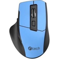 C-Tech Mouse Ergo WLM-05, bezdrátová, 1600DPI, 6 tlačítek, USB nano receiver, modrá
