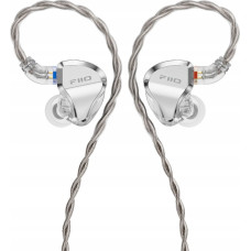 Fiio JH5 silver headphones - Hybrid IEM 1x DD 4x BA.