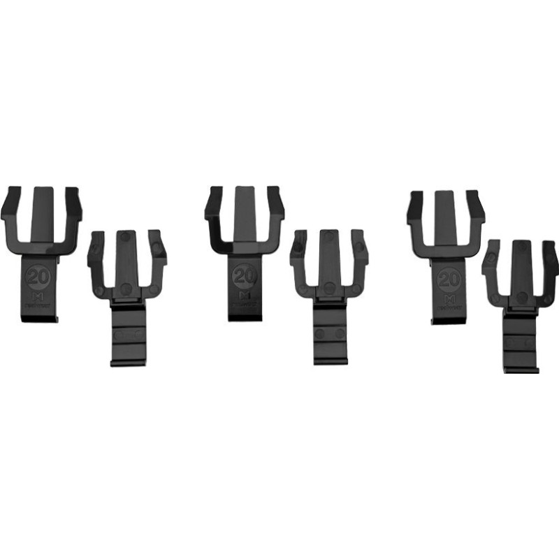 Realwear MSA Front Brim Hard Hat Clips 3 Pairs HMT-1 Navigator 500 Series.
