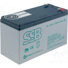 SSB Rechargeable battery 12V/7.2Ah (SBL 7.2-12L)
