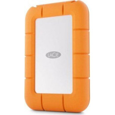 Lacie Rugged Mini 500GB Silver Orange SSD External Drive (STMF500400)
