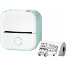 Phomemo Label Printer T02 Bluetooth Thermal Printer For Photo Stickers Notes Labels / White - Green