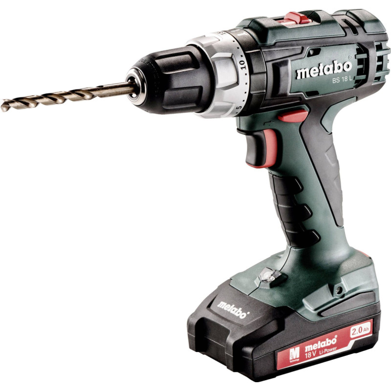 Metabo Drill/driver BS 18 L 18 V 2 x 2 Ah battery pack
