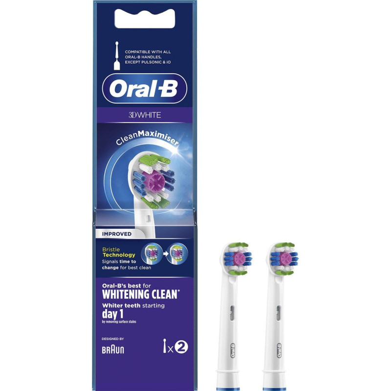 Oral-B CleanMaximiser EB18-2 2pcs electric toothbrush tip.