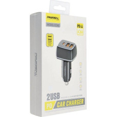 Pavareal Type C PD 20W + 2x USB 4.8A car charger PA-CC65 white
