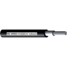 MG Photovoltaic cable // Wires // 1x4mm2, 0.6/1kV black H1Z2Z2-K-4mm2 BK, spool 500m