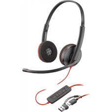Poly Blackwire C3220 Headphones (Blackwire 3220 Stereo USB-C)