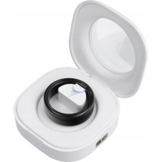 OEM Smartwatch Smart Ring R11M- smart ring in steel with charging station size 10 (19.8mm) black