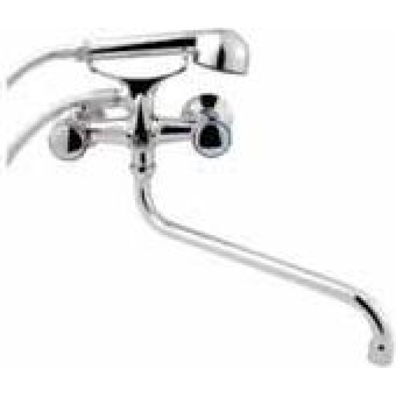 Invena Modena bathtub mixer wall-mounted chrome (BW-14-FOS)