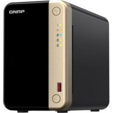 Qnap TS-264-8G, Tower, 2 x 2.5"/3.5" SATA, Intel Celeron N5105/N5095 4C/4T, 8 GB DDR4 onboard not expandable, 2 x 2.5GbE, optional 10GbE, External adapter (PSU)