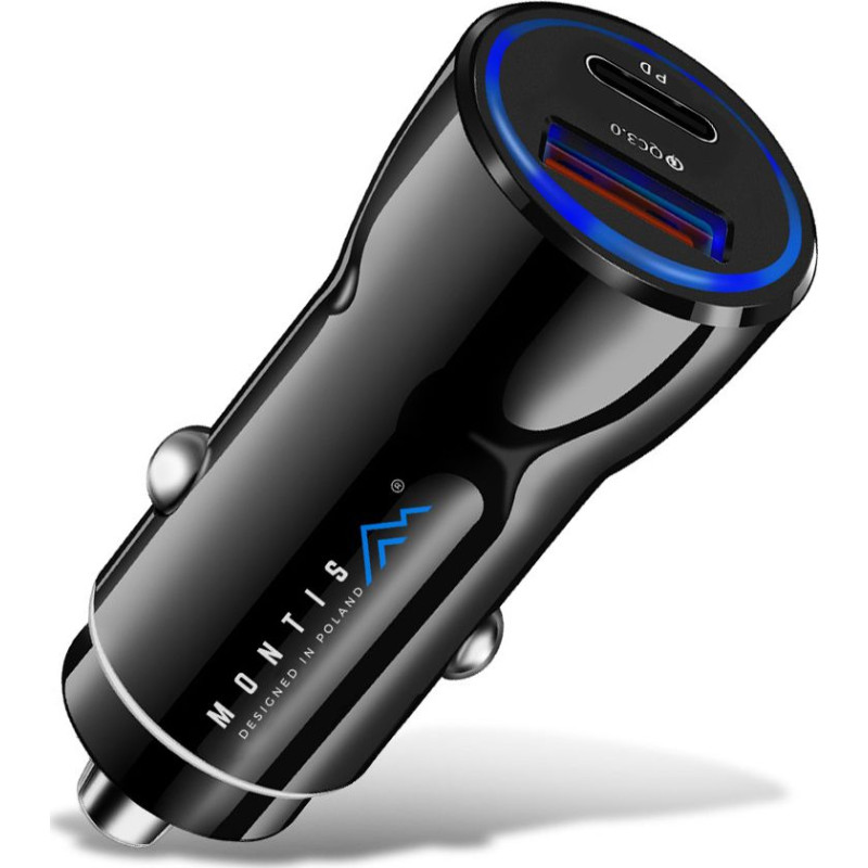 Montis MT010 charger 1x USB-A 1x USB-C 3 A (MT010)