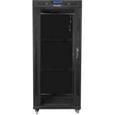 Lanberg RACK installation cabinet solution 19 22U 800X800 black LCD glass door (FLAT PACK)