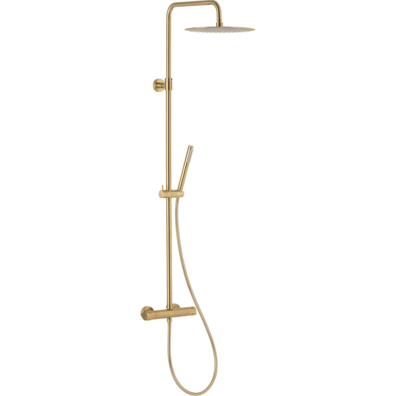 KFA Rainshower 5736-921-31 / / MOZA / PREMIUM BATHROOM DESKTOPS WITH LONG TUBE, WITH TERMOSTATIC BATTERY, PVD GOLDEN ZONE /.