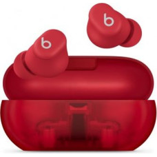 Apple Earphones Beats Solo Buds Transparent red