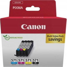 Canon CLI-571 Ink Cartridge C/M/Y/BK MULTI BL w/o SEC
