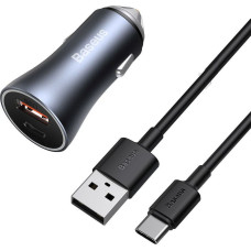 Baseus Golden Contactor Pro 1x USB-A 1x USB-C 3 A charger (TZCCJD-0G)