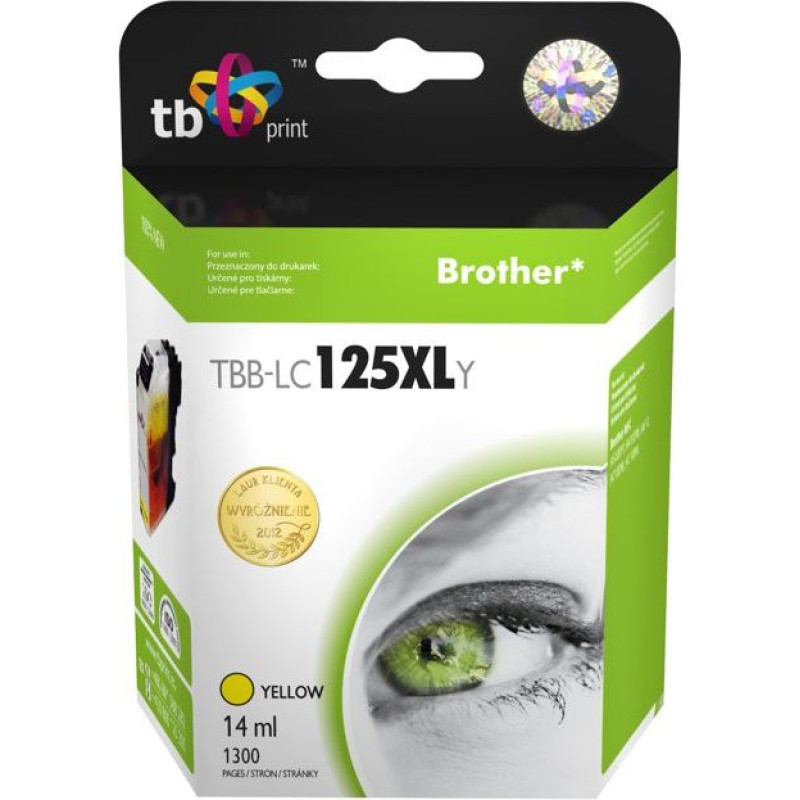 Tb Print TBB-LC125XLY (Brother LC125XL) Yellow Ink