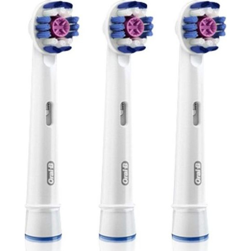 Oral-B 3D White 3pcs electric toothbrush tip.