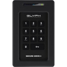 Glyph SecureDrive+ Keypad External HDD, 4TB Encrypted SSD Drive with Keypad, Bus-powered, USB 3.2 Gen1, USB-C & Thunderbolt compatible
