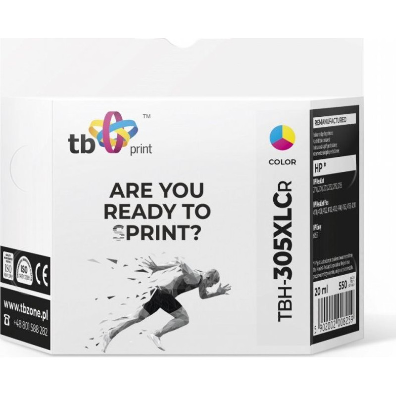 Tb Print Inkjet for HP DJ2710 TBH-305XLCR CMY ref.
